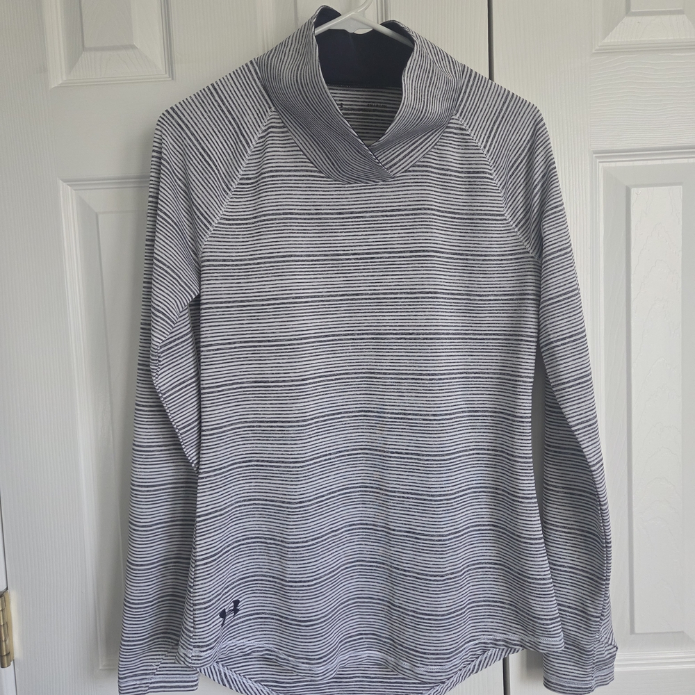 Under Armour Women's Striped Navy Pullover